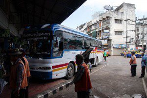 This is the bus to Vientiane.