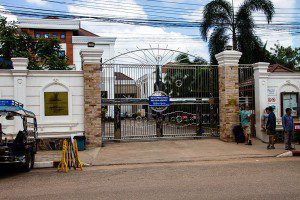 The Thai consulate in Vientiane when closed.
