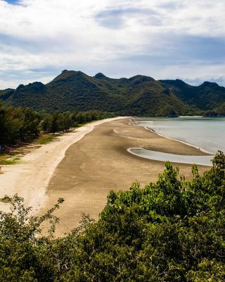 View of Laem Sala beach Phraya-Nakhon-Cave