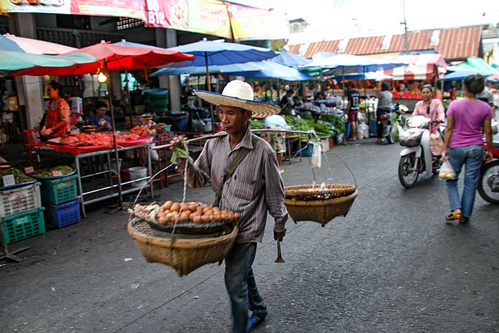 A street hawker at Muang Mai Market Chiang Mai Chinatown